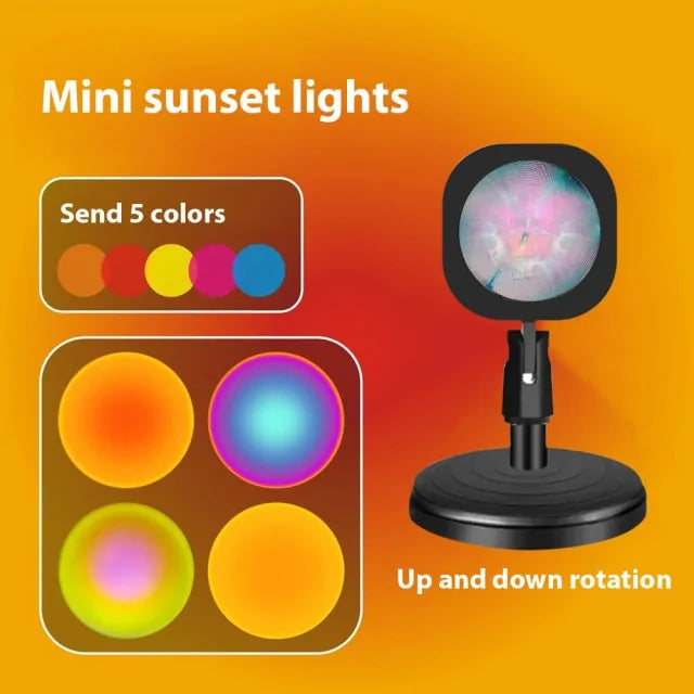 Usb Rainbow Sunset Lamp Color Changing App