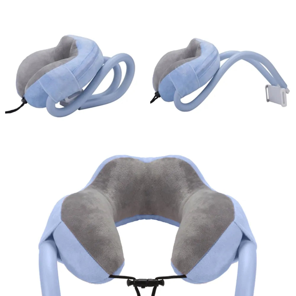 U-Shaped Neck Pillow With Gooseneck Phone Holder