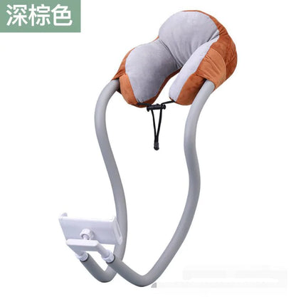 U-Shaped Neck Pillow With Gooseneck Phone Holder